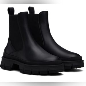 NWT Moncler Hevea Chelsea Boot Black 36.5